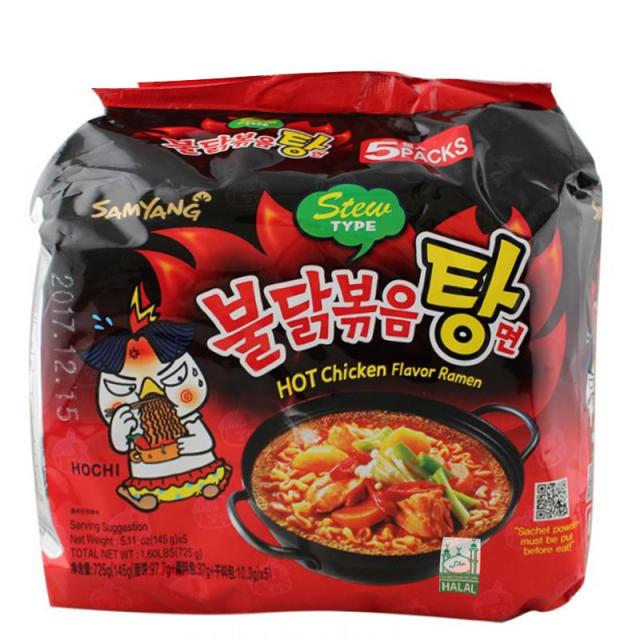 三养劲辣鸡汤面*5